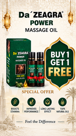 Da’ ZEAGRA POWER Massage Oil for Men – Premium 25ml Oil | Buy 1 Get 1 Free