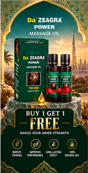 Da’ ZEAGRA POWER Massage Oil for Men – Premium 25ml Oil | Buy 1 Get 1 Free