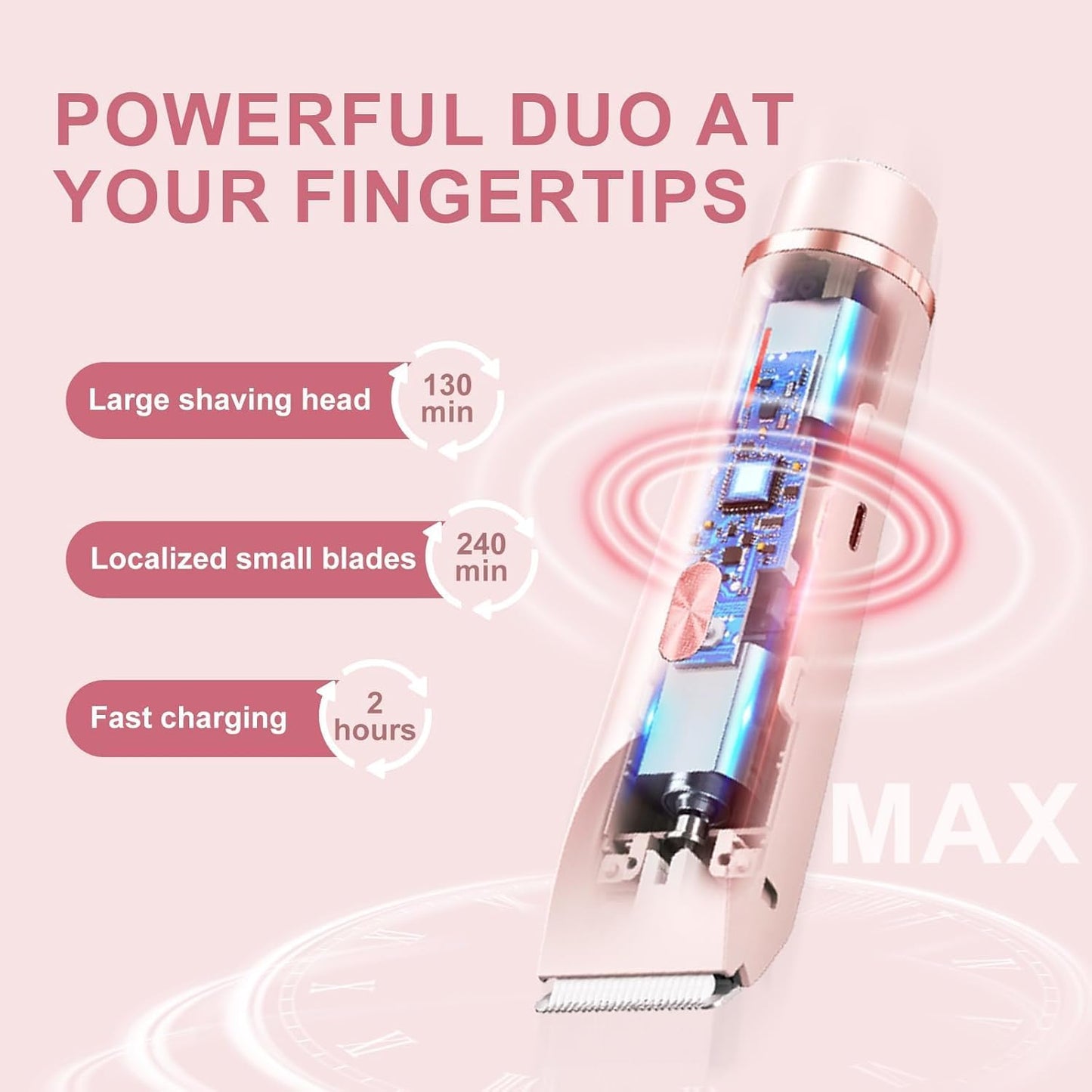 2 in 1 Dual Head Shaver Women