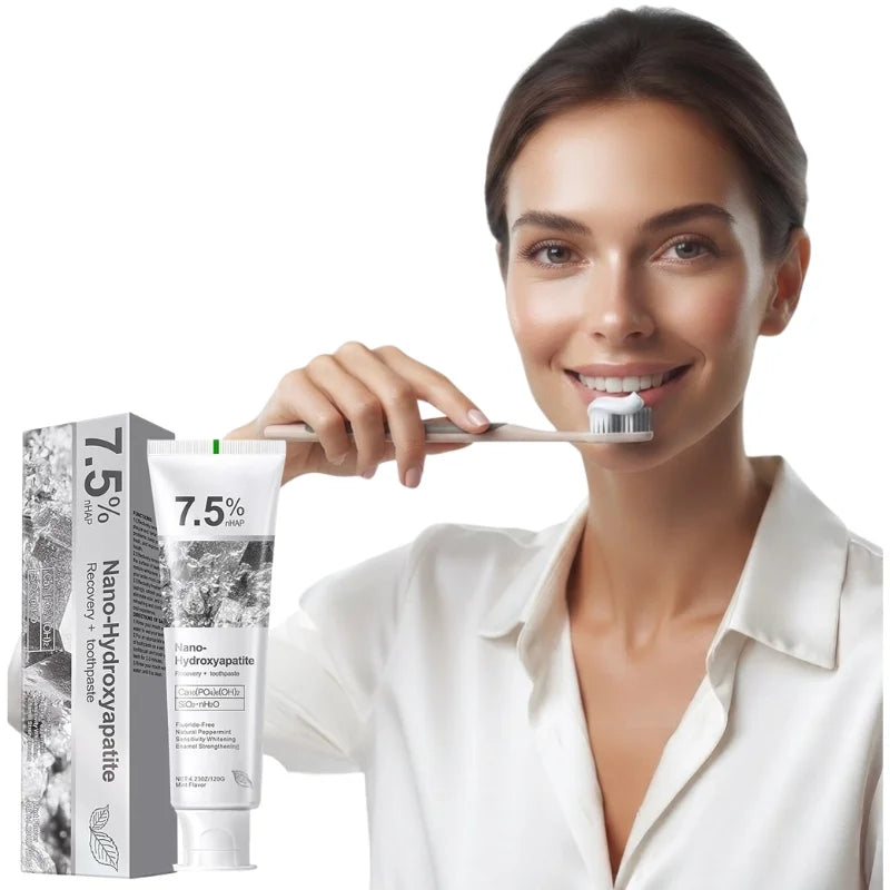 7.5% Nano Hydroxyapatite Fluoride Toothpaste for Teeth Whitening